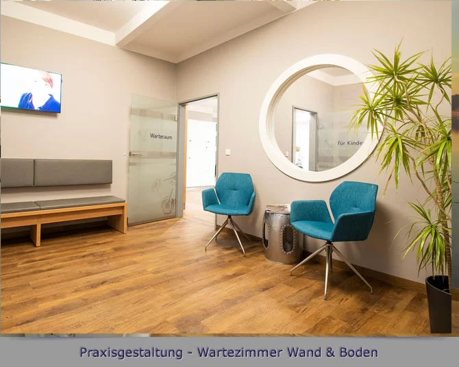 Praxisgestaltung-Wand-Boden
